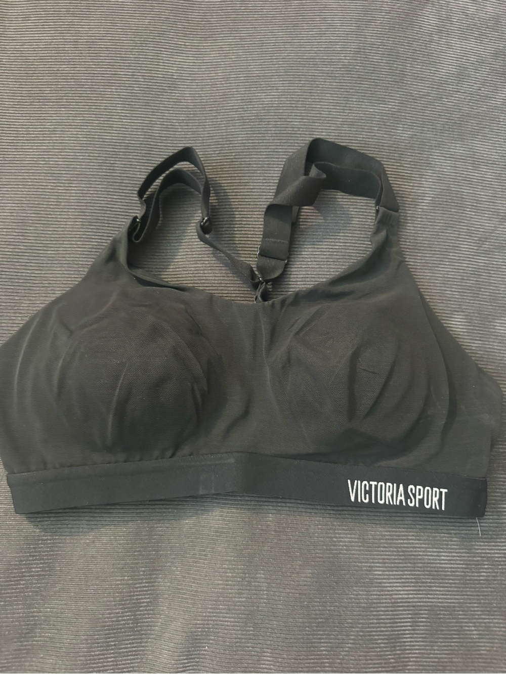 Victoria's Secret Black Supportive Sports Bra with Molded Cups